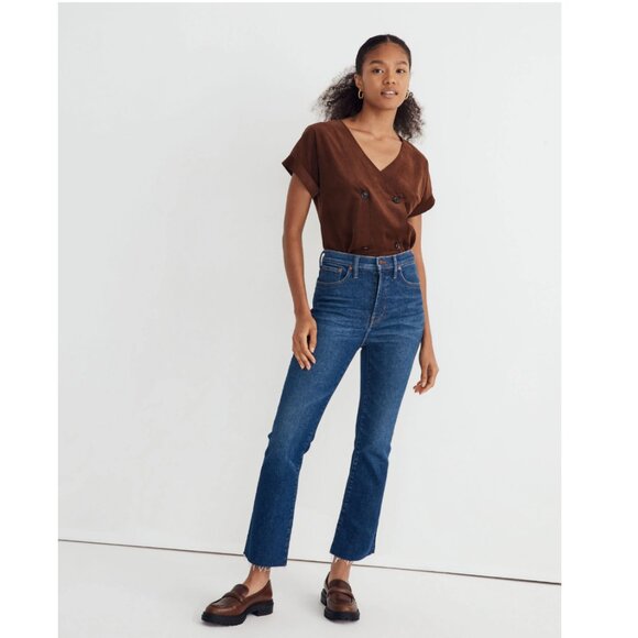 Madewell Curvy Cali Demi-Boot Jeans, Size 29/8, Medium Wash - Picture 16 of 16